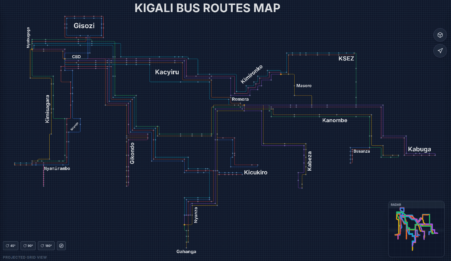 Kigali Metro Map
